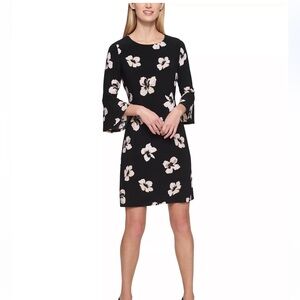 TOMMY HILFIGER
Petite Floral-Print Bell-Sleeve Mini Dress